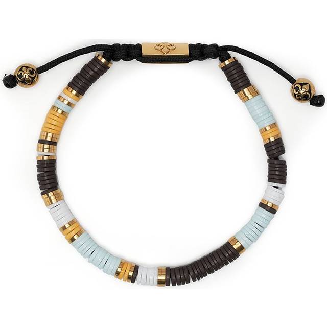 Nialaya Jewelry - disc beaded bracelet - men - Vinyl - L - Multicolour