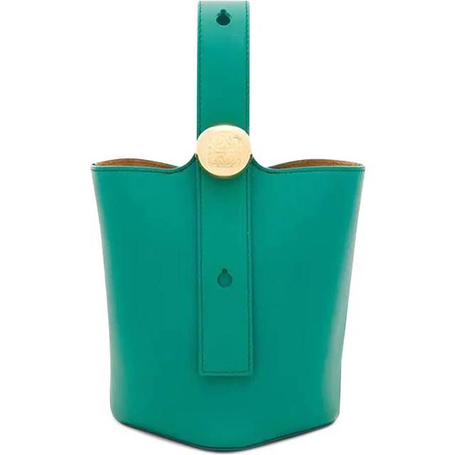 Loewe Pebble Mini Buckle Bag- Emerald Green (Size W 16 x H 19.5 x D 16 cm)