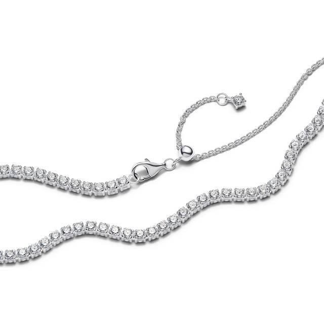 Pandora Necklaces - Tennis Choker Necklace - silver - Necklaces for ladies - unisize