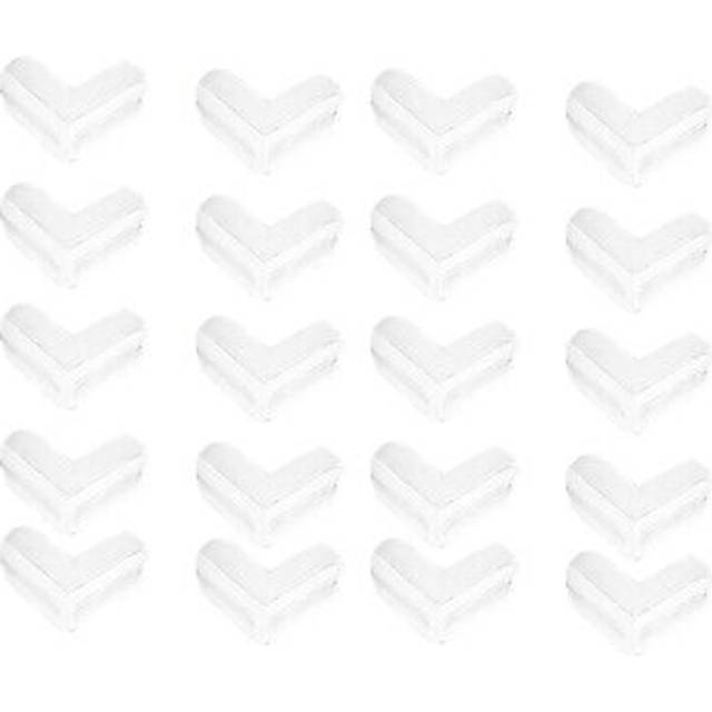 20 Pack Corner Guards Clear Protectors Stop Child Injuries Tables, Furniture & Corners (L-Shaped)