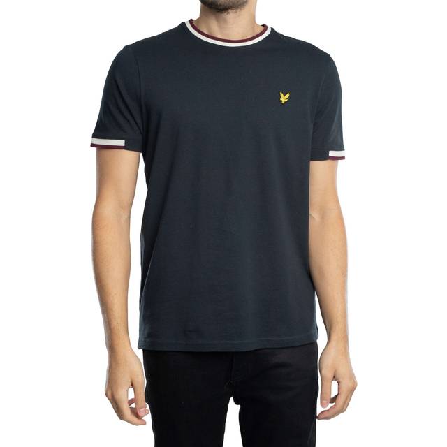 LYLE & SCOTT Half Tipped T-Shirt |Marinblå |M