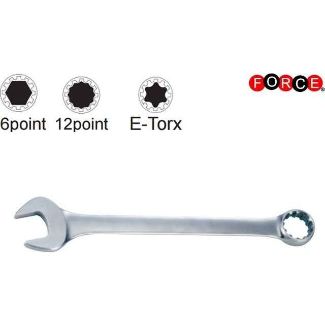 Force Open-end ring spanner Multi-tooth 24mm 75524Q