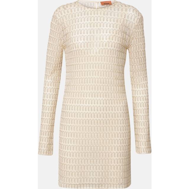 Missoni Lame minidress - beige (UK 14)
