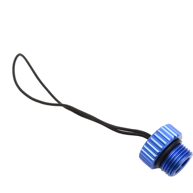 Scuba Diving DIN Tank Valve Threaded Cover 5/8-14NPS Dust Cap Blue
