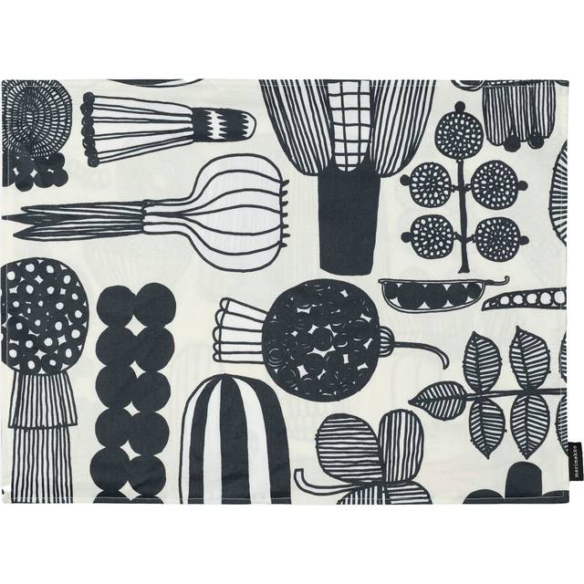 Marimekko Puutarhurin parhaat bordstablett 31x42 cm White-black-orange