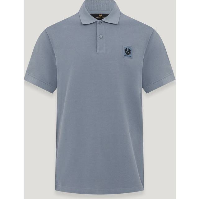 Belstaff Classic Short Sleeve Polo Shirt in Blue Flint I Belstaff I Norton Barrie - M