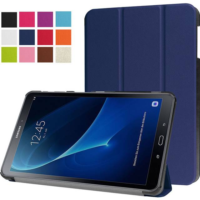 Läderfodral för Samsung Galaxy Tab A 10.1 (2016) - Mörkblå
