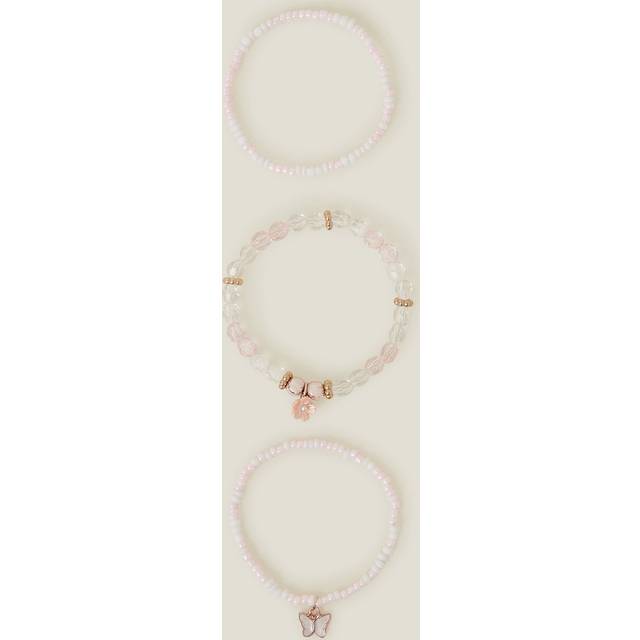 Gold Plastic Butterfly Charm Necklace and Bracelet Set, Size: 14cm, Girl's - Accessorize Kids