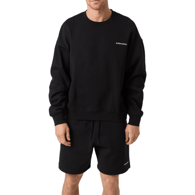 Borg Oversized Sweatshirt Svart