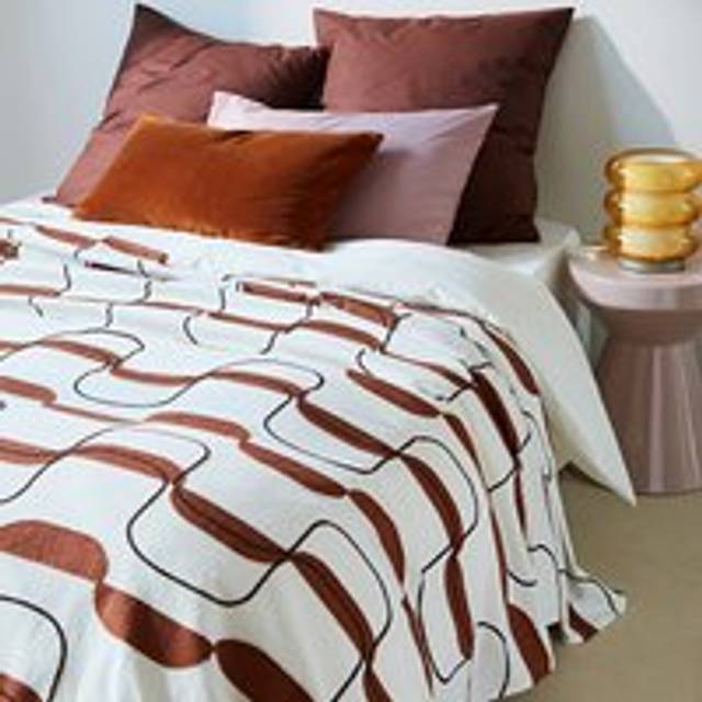 Nati Embroidered Cotton Bedspread - Ecru - 230X250CM