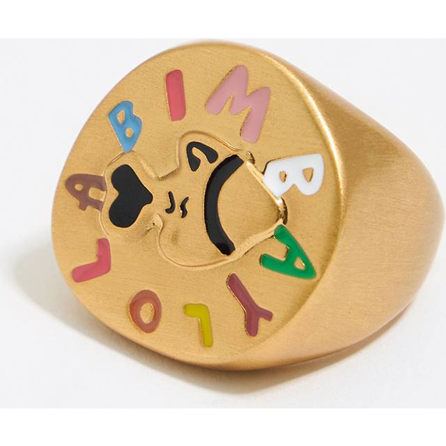 Fish coin logo ring - GOLD - 14