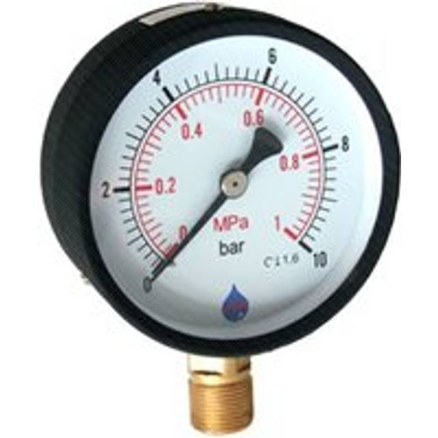 AIM - 63mm Dial 0-25 Bar Side Entry Pressure Gauge 1/4inch Bsp Manometer