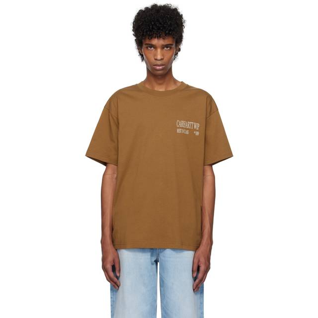 Carhartt Work In Progress Brown 'Best In Class' T-shirt - HZXX Hamilton Brown - XS