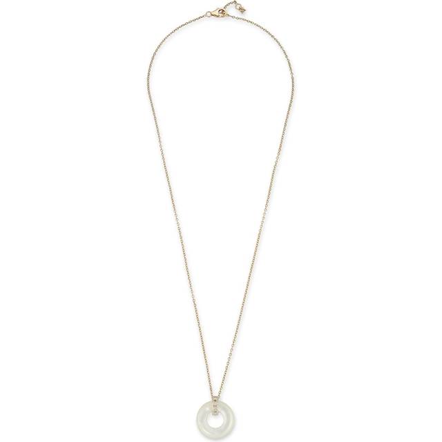 Mateo - 14kt yellow gold Donut diamond and mother of pearl necklace - women - Diamond/14kt Yellow Gold/Mother of Pearl - One Size