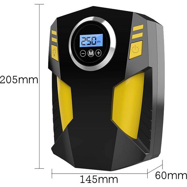 Digital Air Compressor for Car Auto Pump Portable Tire Inflator with LED Light DC 12V Digital multicolour