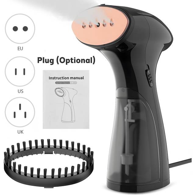 Bärbar plaggångare för kläder Tyg Rynkor Remover 20-sekunders snabb uppvärmning 150ml US Plug vit