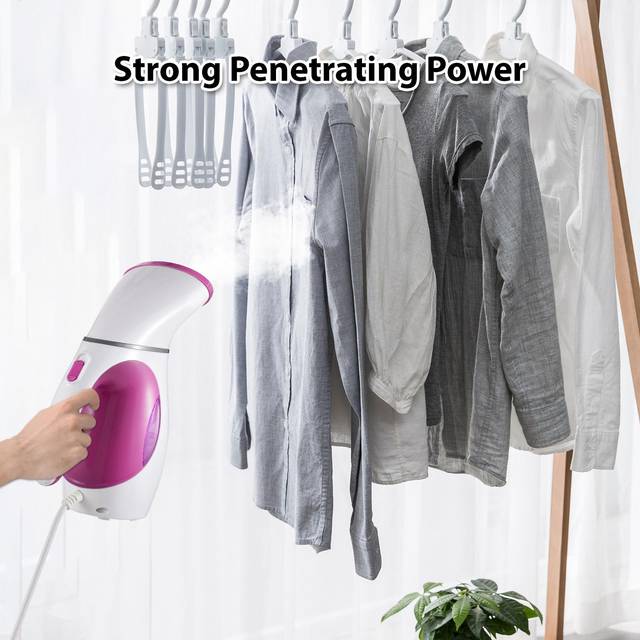 Steamer for Clothes 800W Kraftfull handhållen plaggångare 200ml Vattentank med stor kapacitet Snabb AU Plug violett