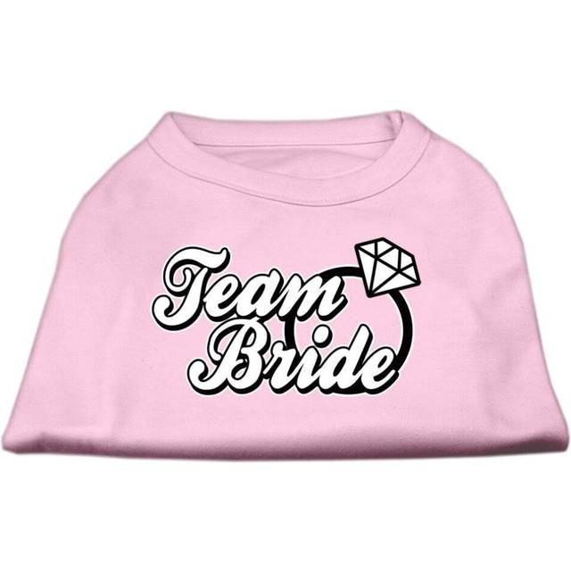 Team Bride Screen Print Shirt Light Pink XXXL