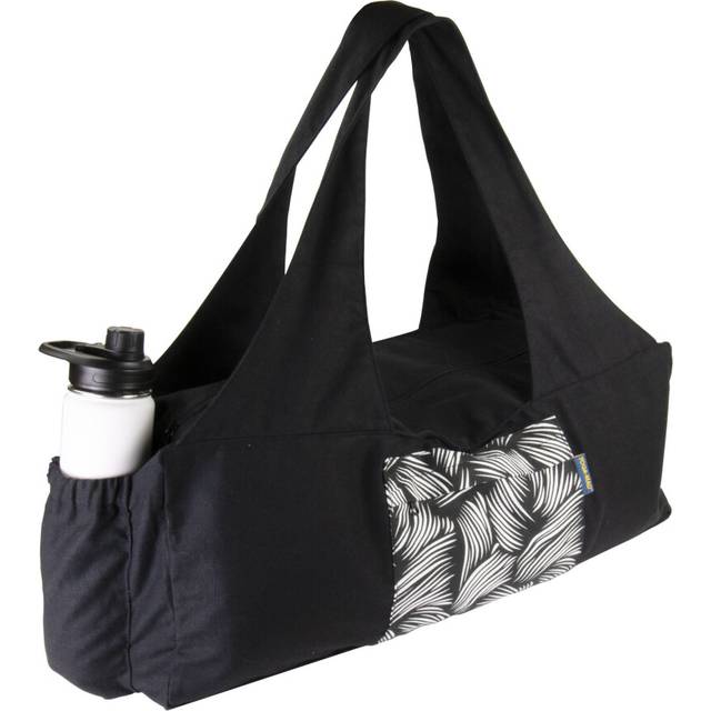 Fitness Mad Yoga Kit Bag with Water Bottle Holder - Black