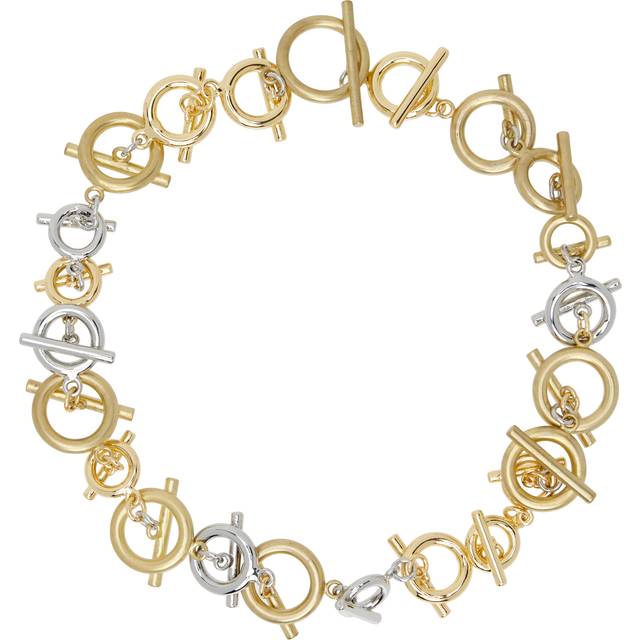 sacai Gold & Silver Toggle Clasp Necklace - 955 Gold*Silver - UNI