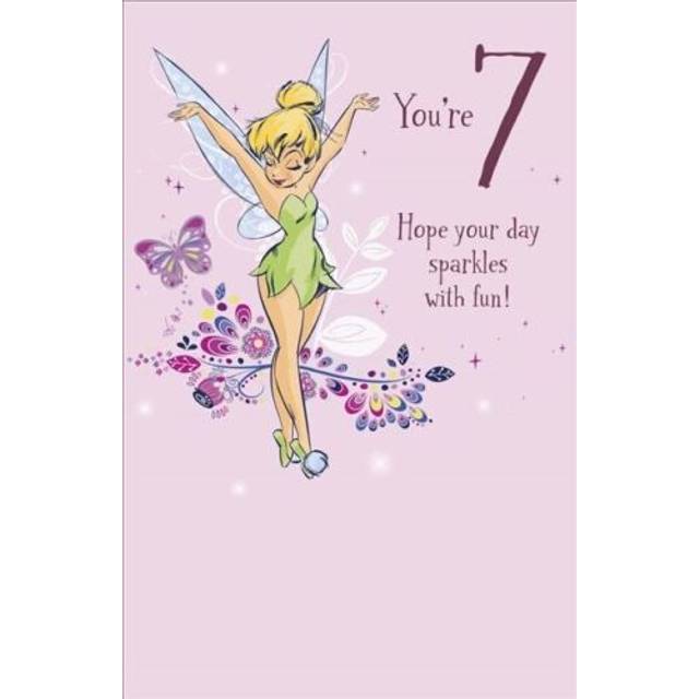 Disney Tinkerbell Design 7th Birthday Card