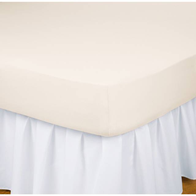 Soft Cotton Jersey Non Iron Fitted Sheets - Blue - Double