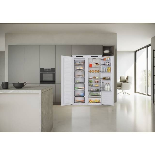 HAIER HAMS518EWK Integrated Tall Fridge - Sliding Hinge, White
