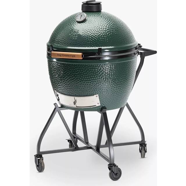 Big Green Egg Extra Large BBQ with IntEGGrated Nest Bundle, ConvEGGtor & Cover