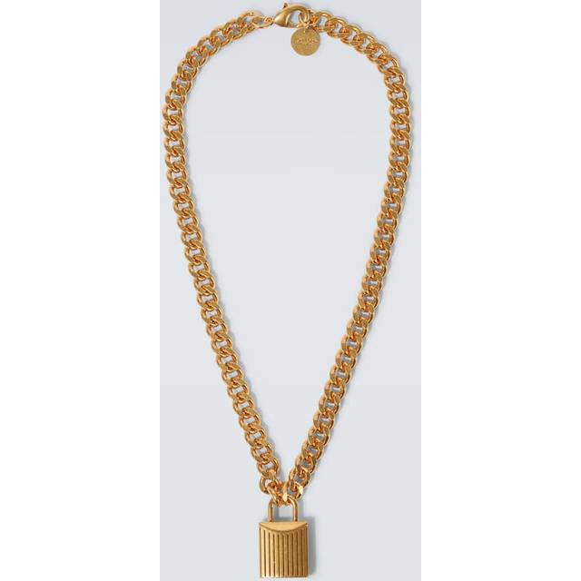 Tom Ford Padlock chain necklace - gold (One Size)