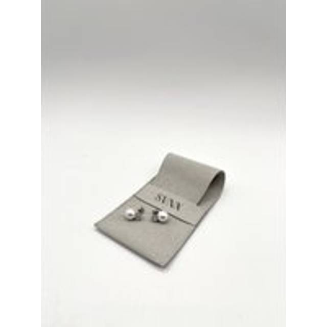 SVNX Pearl Diamante Earrings In Silver