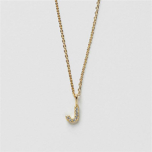 J Sparkle Bokstav Halsband