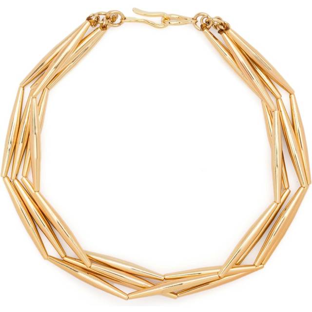 Tohum - geometric necklace - women - 24kt Gold Plated Brass - One Size