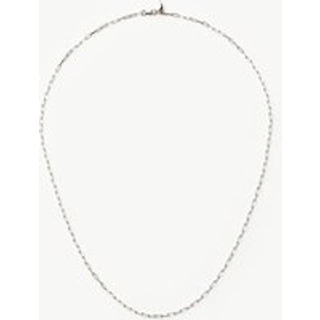 Fine Classic Paperclip Chain Necklace | 14ct Solid White Gold