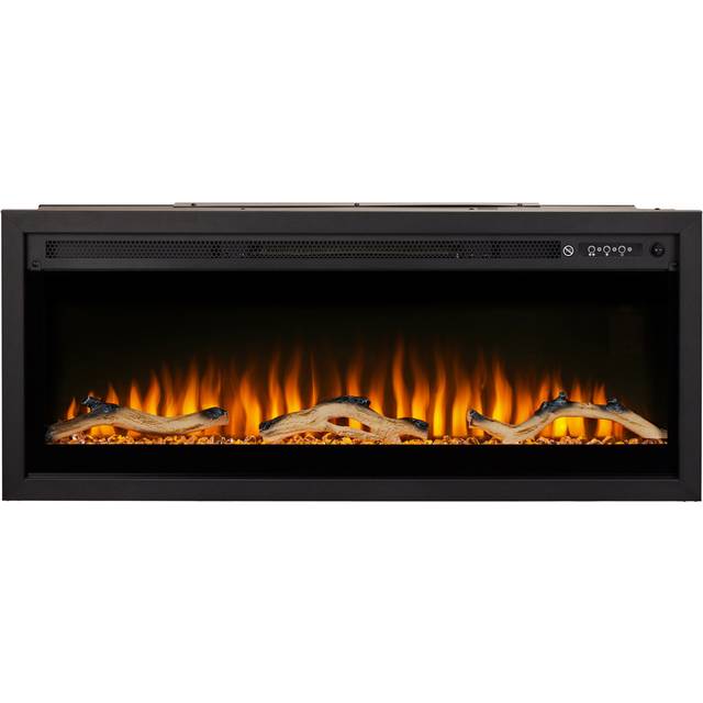 Focal Point Sasanoa Dark Grey Electric Fire 40in 1.5kW - Black - 45.5 x 104 x 15.2cm