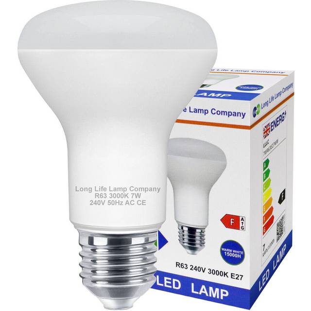 R63 led 7w e27 replacement for reflector r63 light bulb warm white 630 lumens