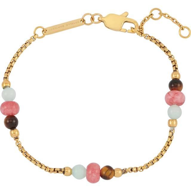 Estella Bartlett Multi Gemstone Rope Chain Bracelet, Gold