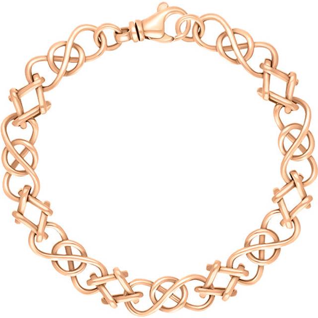 18ct Rose Gold Celtic Knot Handmade Bracelet