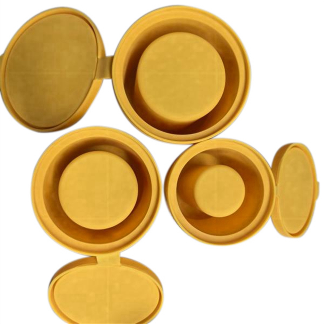 Silica gel ice lattice mold large-capacity food-grade covered yellow