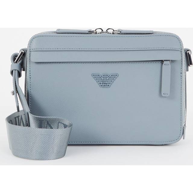 ASV regenerated Saffiano leather mini camera bag with eagle plate
