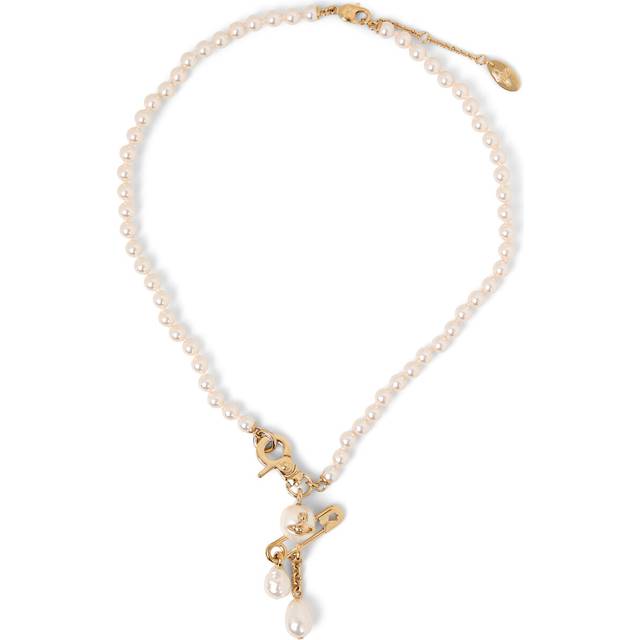 Vivienne Westwood Small Claude Pearl Necklace Gold Pearls Women - ---