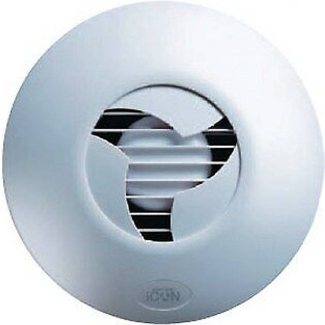 Airflow iCON 30 Extractor Fan - 100mm/4 | 33 l/s Flow Rate, Energy Efficient 10.7W, 0.062 Amps, Quiet Iris Shutter, IPX4, Multi-Control Options | 3-Ye