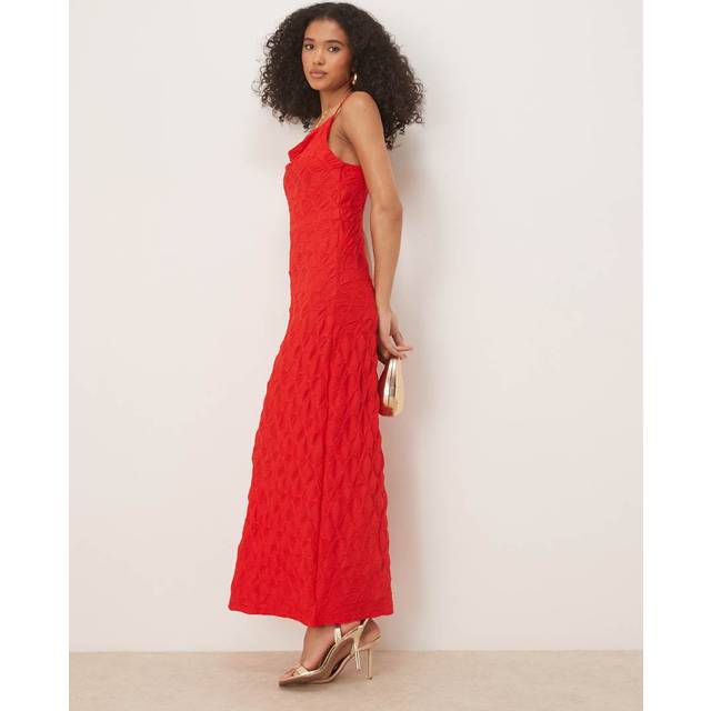 VILA Vireja Waterfall Strap Dress/Dc/Ka |Röd |XS