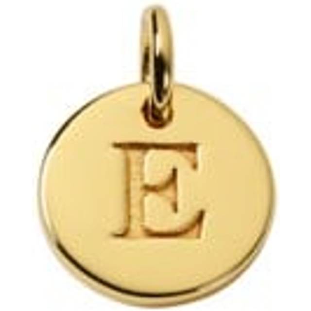 Hänge beloved mini letter e guld
