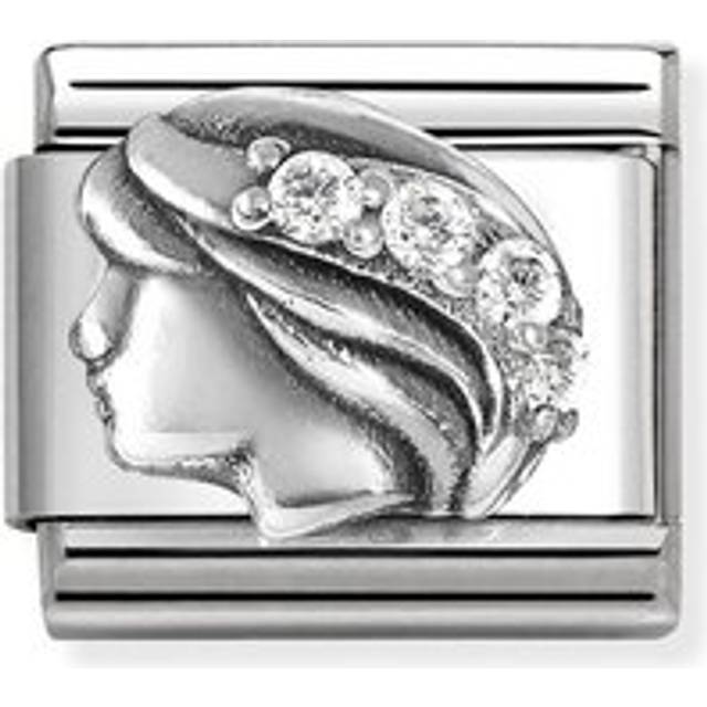 Nomination Crystal Virgo Charm - Silver