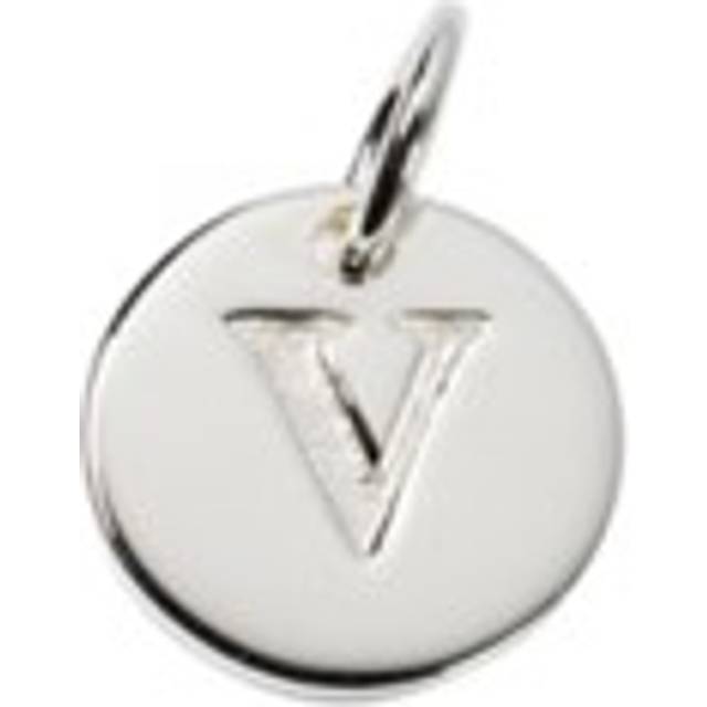 Hänge beloved mini letter v silver