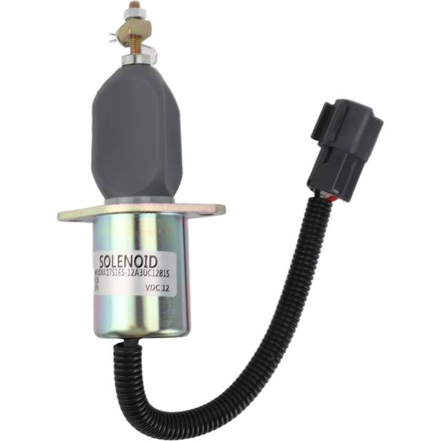12V Fuel Shut Off Solenoid 1751ES 12A3UC12B1S Accurate Fuel Cut Off Stop Solenoid Valve for