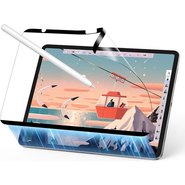 ESR Magnetiskt skyddande skal för iPad 10 (2022, 10,9 tum), skriva och rita på papper, avtagbart och återanvändbart skärmskydd kompatibel med härdat glasfilm