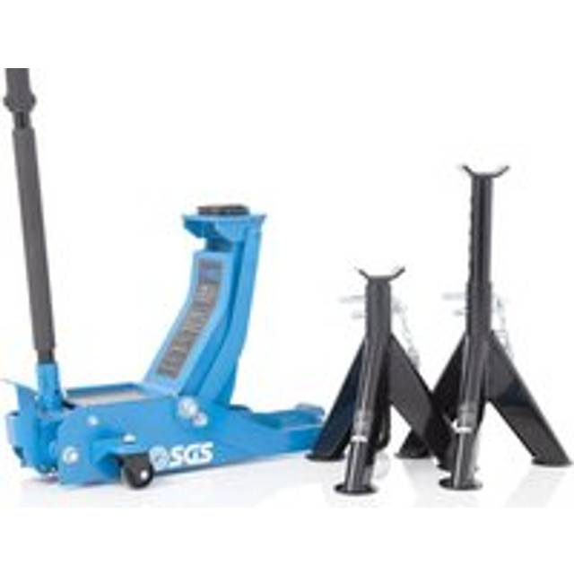 SGS 2 Tonne Low Profile Professional Service Trolley Jack & Axle Stands