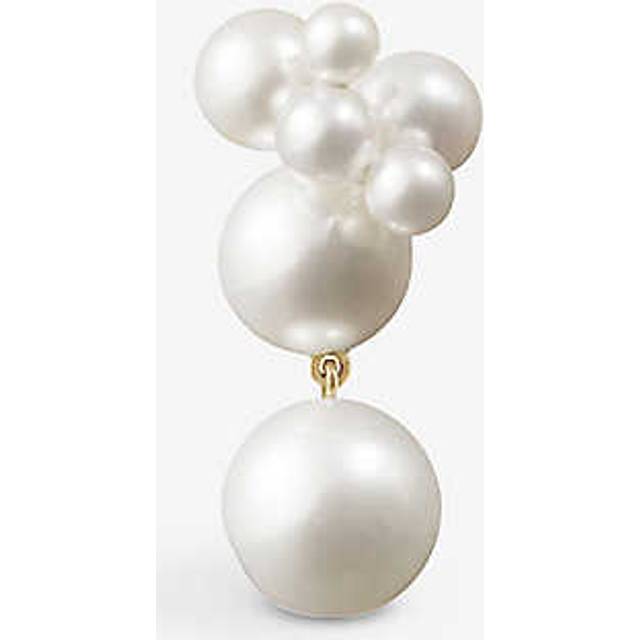 Sophie Bille Brahe Womens 14k Yellow Bisou Perle 14ct Yellow-gold and Freshwater-pearl Drop Earring