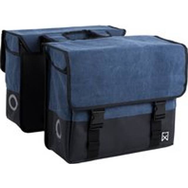 Double coated fabric pannier bag Willex 30 L - Bleu